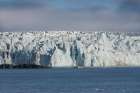 Norway, Svalbard. Close-up of Monacobreen Glacier front and Arctic Ocean. Art Print